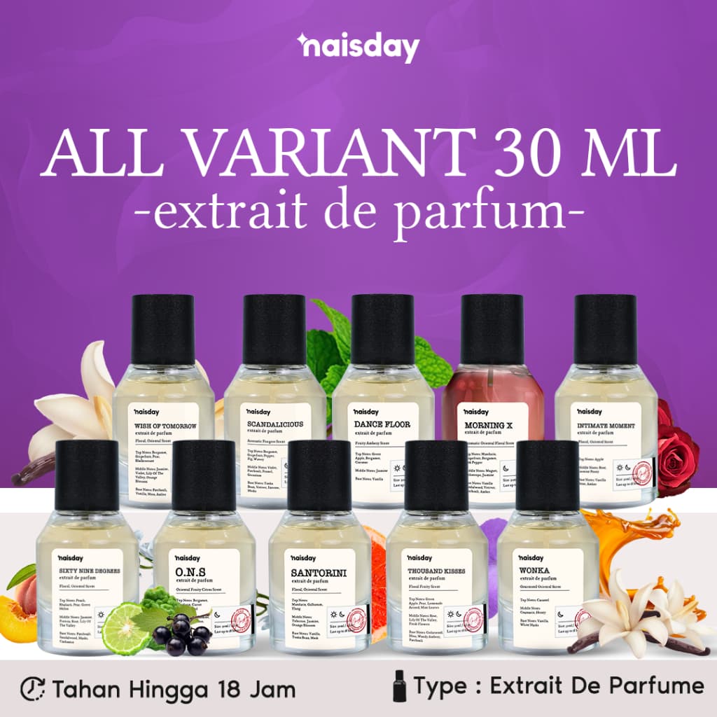 NAISDAY ALL Variant Parfum Unisex Extrait de Parfum Cocok Untuk Pria Wanita 30ml